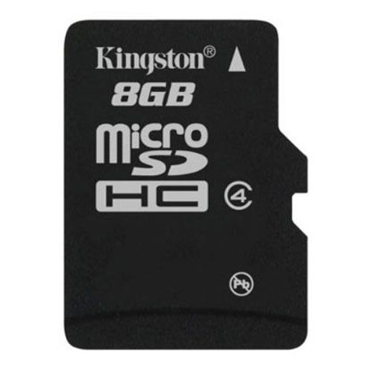  Зображення Модуль флеш-пам'яті Kingston 8GB microSDHC Class 4 Flash Card Single Pack w/o Adapter EAN: 740617154115 